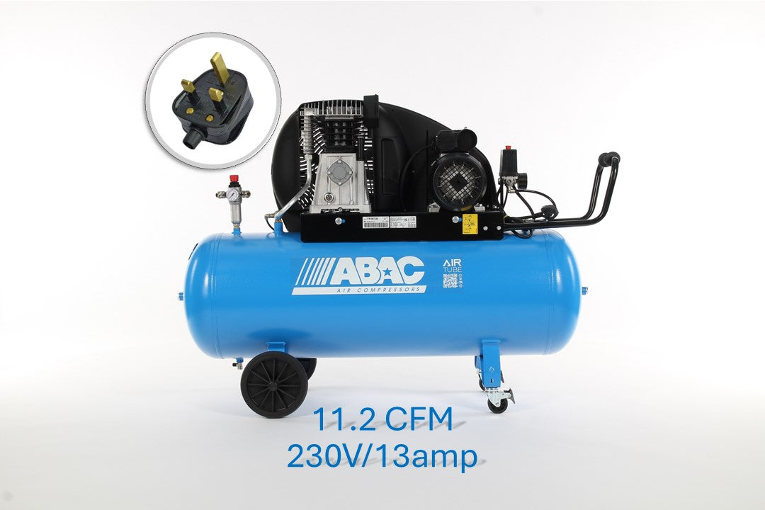 ABAC EXP A29B 150 CM3 UK (2.2Kw, 11.2 CFM, 10 Bar, 150L Tank, Single Phase)