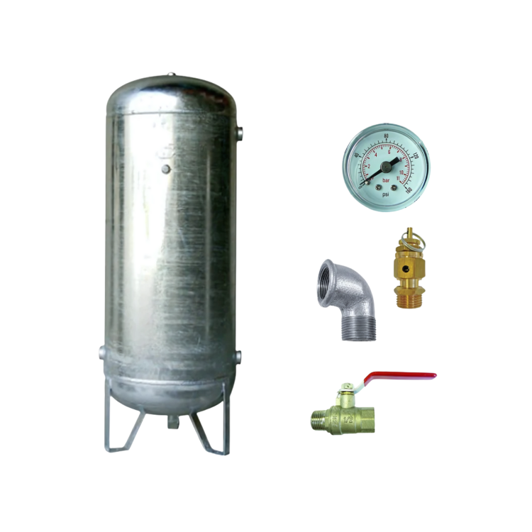 Galvanised Vertical Air Receiver 1000L Air Receivers air compressor