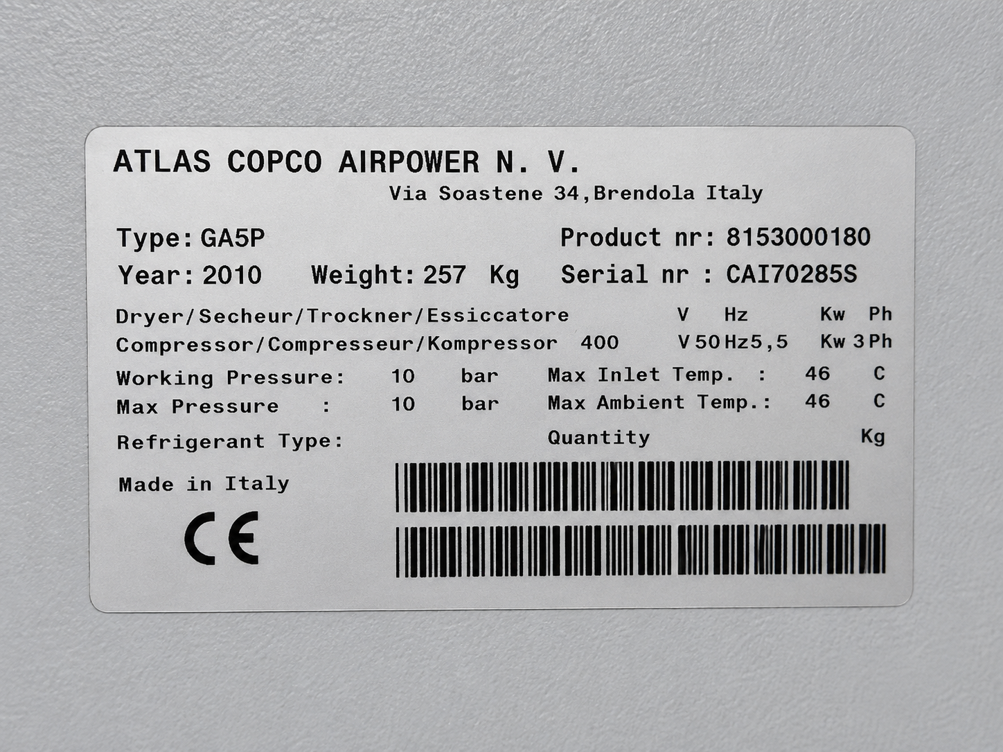 Atlas Copco GA5 - Used