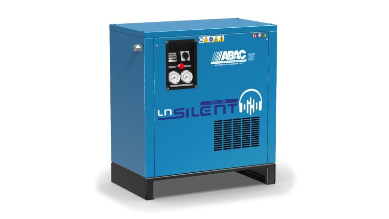 ABAC LN0 Silent Piston Compressor With Integrated 27lt Vessel - A29 Pump Element - Floor Mounted Piston Compressors air compressor