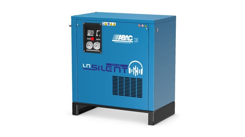 ABAC LN0 Silent Piston Compressor With Integrated 27lt Vessel - A29 Pump Element - Floor Mounted Piston Compressors air compressor