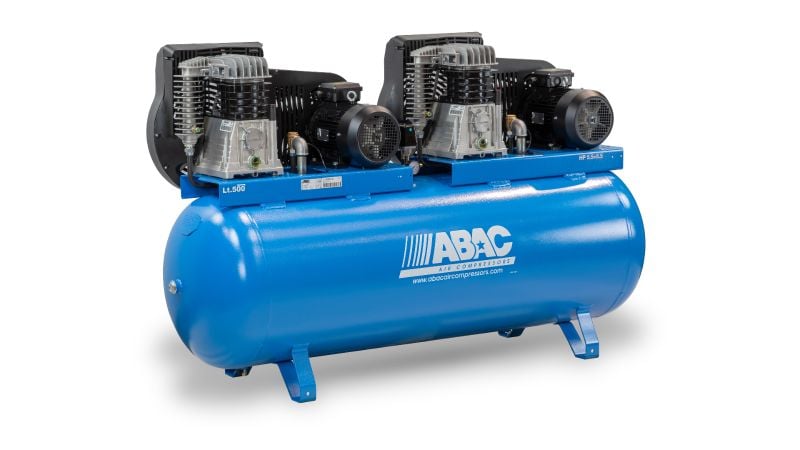 ABAC PRO B5900 Twin-pump 5.5+5.5Hp On 500lt Receiver air compressor