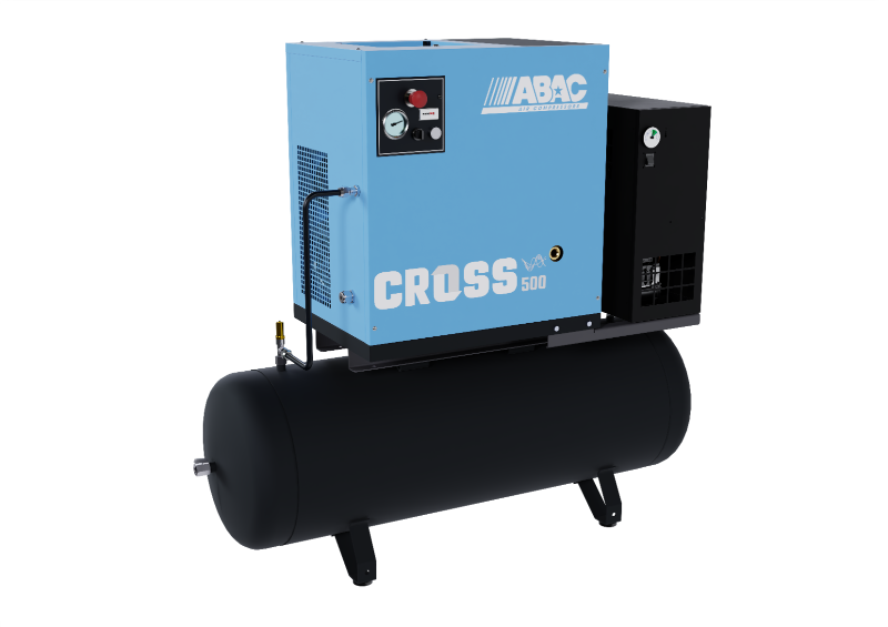4kW Variable Speed Screw Compressor Dryer Integrated Cross 500