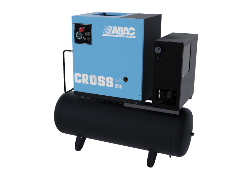 4kW Variable Speed Screw Compressor Dryer Integrated Cross 500