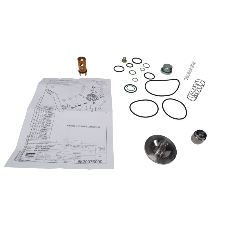 Osv/cv KIT C146 FOR OIL Injected Screw Compressors Service Parts air compressor
