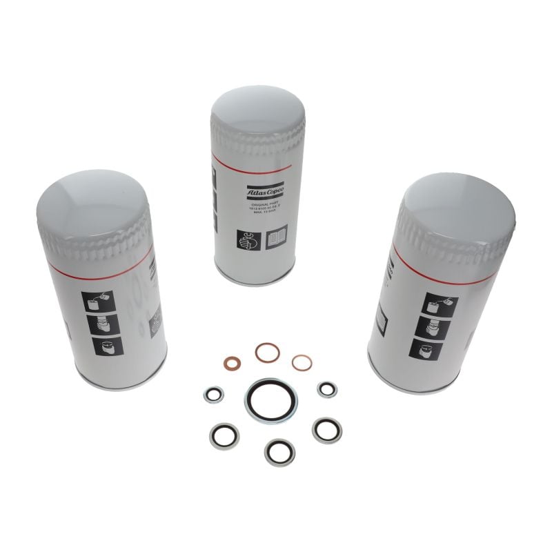 GA90/160 OIL Filter KIT FOR OIL Injected Screw Compressors (2906017000) Oil Filters air compressor