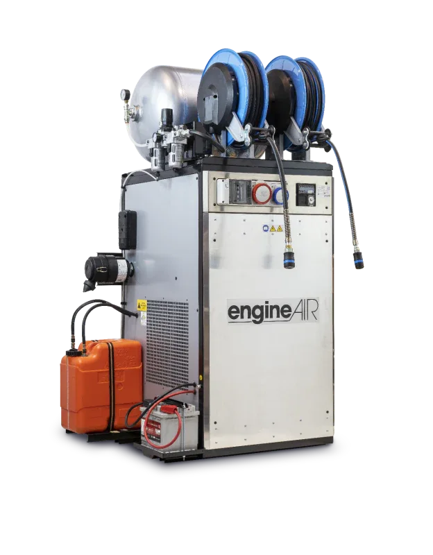 Diesel Engine Compressor BI EngineAir 17/90 12bar With Power Generator 2-6KVA Engine Compressors air compressor