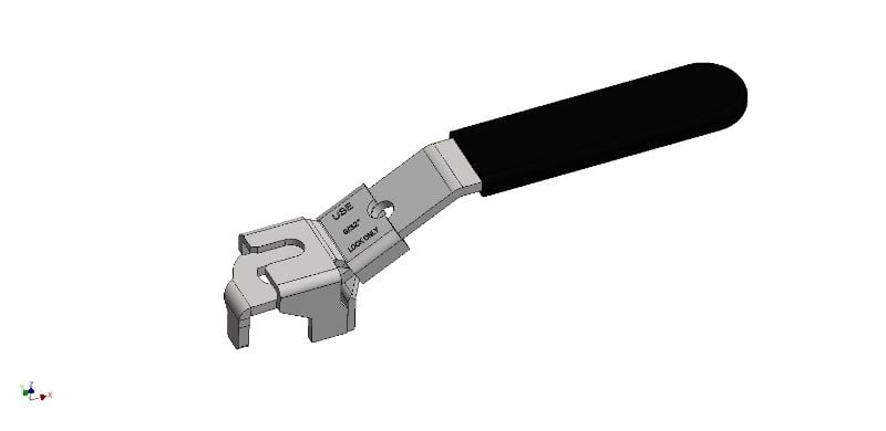 Lockable Handle D20/d25 FOR AIRnet Systems Airnet air compressor
