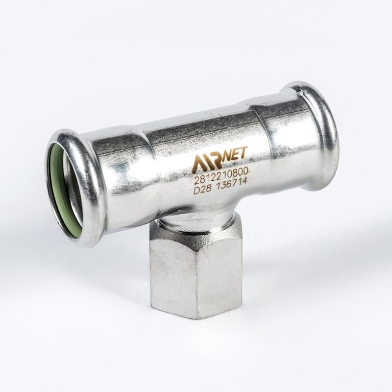 RED TEE 316L D108x3/4 ISO7/RP FOR AIRnet Systems Airnet air compressor