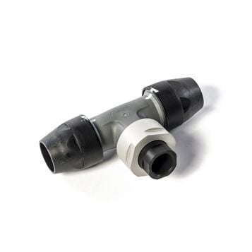 TEE Reduction Threaded NPT 1 FOR AIRnet Systems Airnet air compressor
