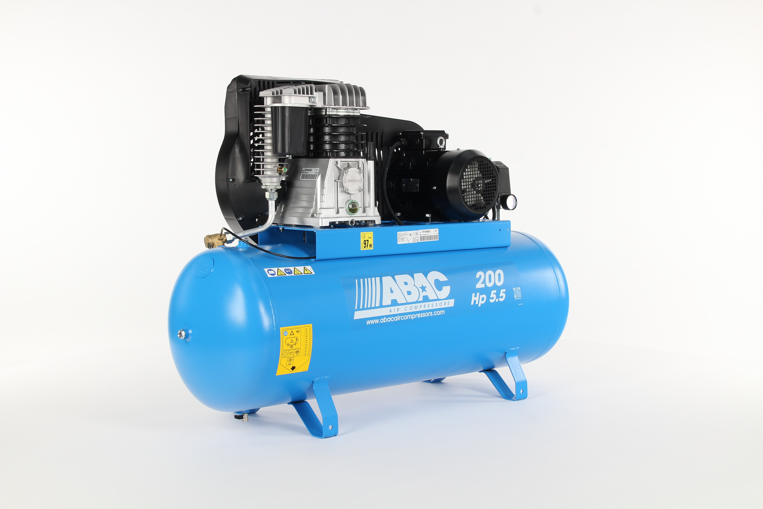 ABAC PRO B5900B 200L FT5.5 (5.5HP/4Kw, 23 CFM, 11 Bar, 200L Tank, Three Phase)