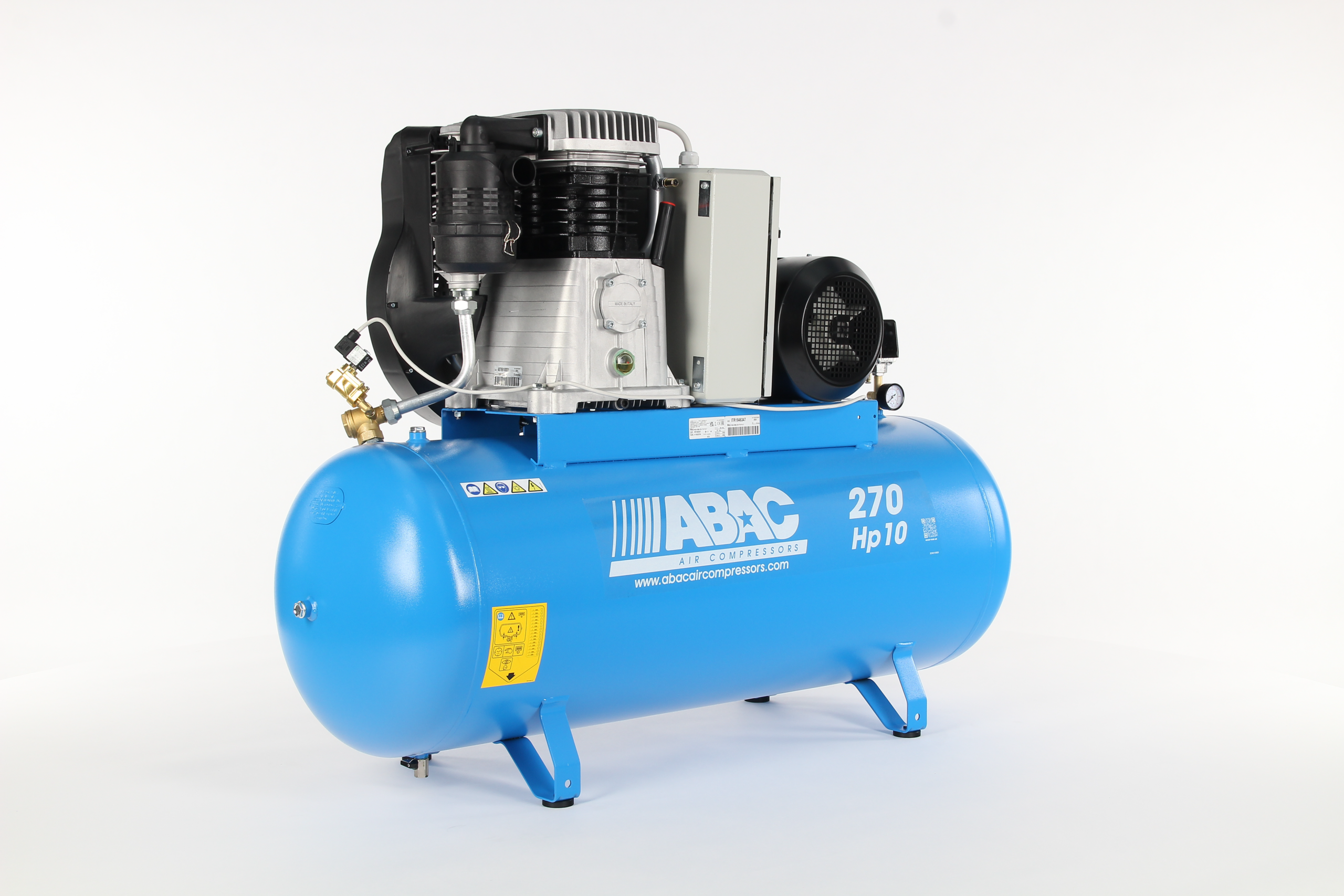 ABAC PRO B7000 270L FT10 FFO (10HP/7.5Kw, 42 CFM, 10 Bar, 270L Tank, Three Phase)